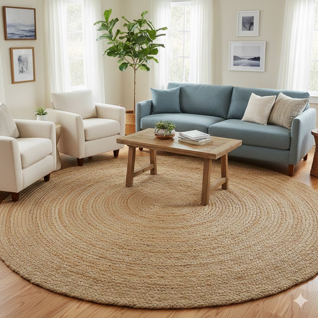Braided Jute Carpet