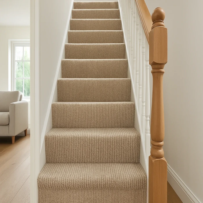 Wool strip style Stair Carpet