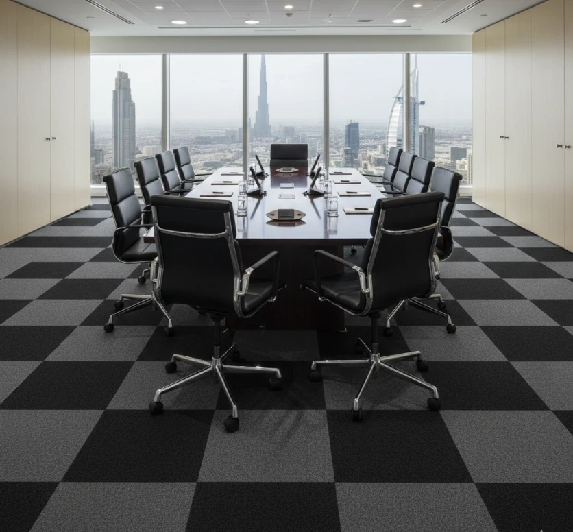 Professional-checkerboard-nylon-carpet-tiles