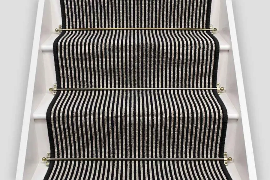 Magpie Striped stair runner