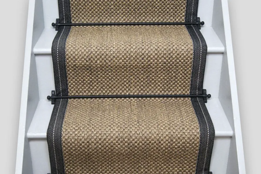 Oriental Pewter Sisal Stair