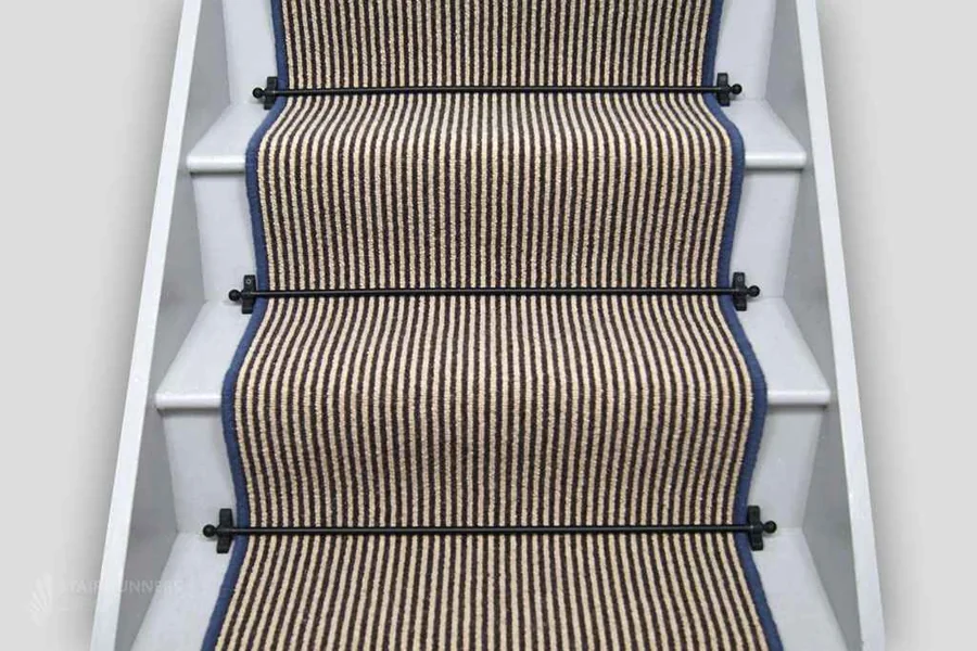 Striped Wool Stair Runner